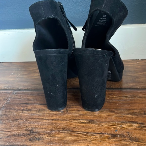 H&M suede bootie open toe heel - Picture 3 of 7